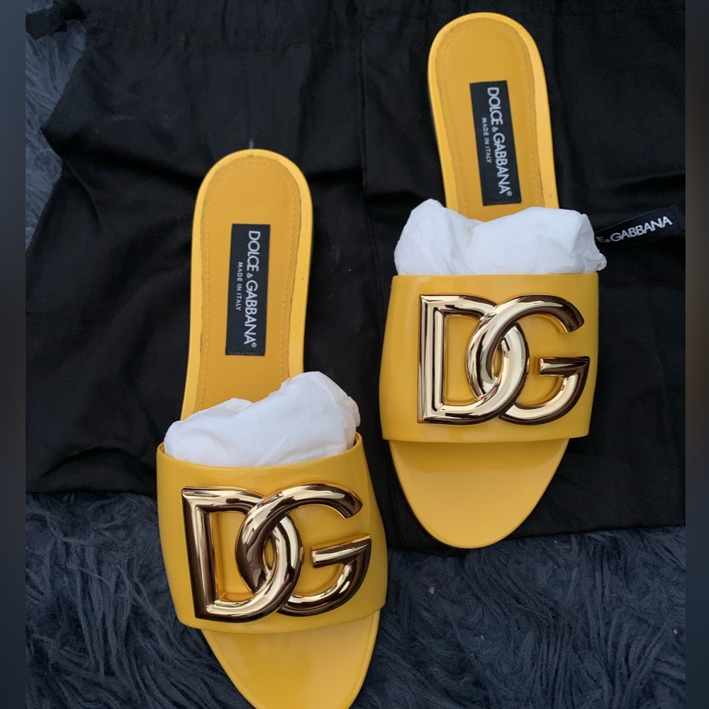 D&G logo patent leather sandals size 41 - Picture 12 of 14